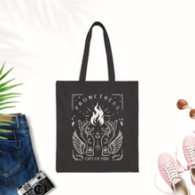 Prometheus Tarot Tote Bag Greek Mythology Gift for Him Mythcore Prometheus God of Fire Light academia Cotton Canvas Tote Bag