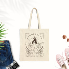 Prometheus Tarot Tote Bag Greek Mythology Gift for Him Mythcore Prometheus God of Fire Light academia Cotton Canvas Tote Bag