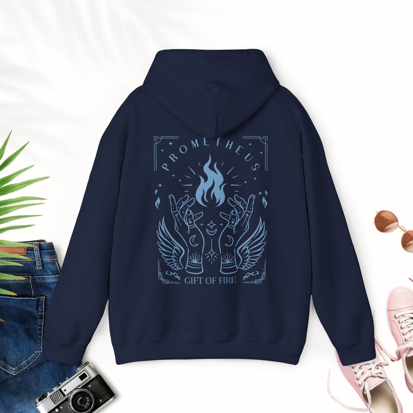 Prometheus Sweatshirt Greek Mythology Hoodie Prometheus Shirt Gift for Him Mythcore God of Fire Prometheus Tarot Style Sweatshirt