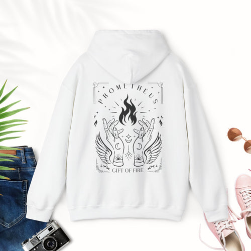 Prometheus Sweatshirt Greek Mythology Hoodie Prometheus Shirt Gift for Him Mythcore God of Fire Prometheus Tarot Style Sweatshirt